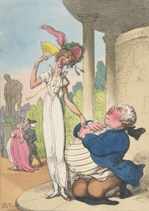 Dropsy umwirbt Consumption, 25. Oktober 1810 von Thomas Rowlandson