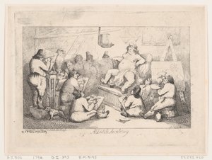 Niederländische Akademie, März 1792 von Thomas Rowlandson