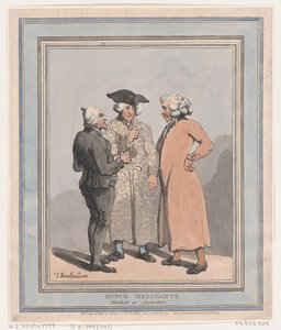 Niederländische Kaufleute in Amsterdam skizziert, 4. April 1796