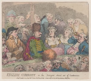 Englische Neugier oder Der Ausländer aus der Fassung gebracht, 1. Januar 1794 von Thomas Rowlandson