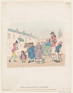 Engländer in Paris, 1. Mai 1803 von Thomas Rowlandson