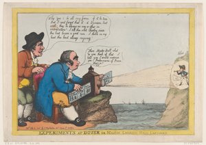 Experimente in Dover oder Meister Charleys Zauberlaterne von Thomas Rowlandson