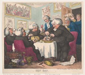 Fastentag, 20. März 1799 von Thomas Rowlandson