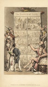 Vater Zeit zeigt Männern und Frauen Szenen aus dem Leben von Thomas Rowlandson