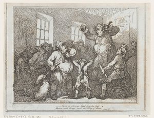 Wild wie der starrende Ajax von diesem Sitz... von Thomas Rowlandson
