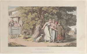 Wahrsagerei, aus Der Pfarrer von Wakefield, 1. Mai 1817 von Thomas Rowlandson