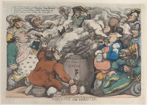 Funcking der Korsikaner, 6. Dezember 1813 von Thomas Rowlandson