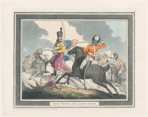Gib Punkte und linker Parier von Thomas Rowlandson