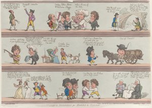 Groteske Grenzen für Räume und Hallen von Thomas Rowlandson