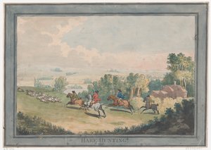 Hasenjagd, 1. Februar 1789 von Thomas Rowlandson