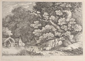 Hengar bei Camelford, Cornwall von Thomas Rowlandson