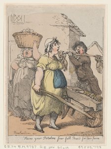 Hier sind Ihre Kartoffeln, vier volle Pfund für zwei Pence, 1811