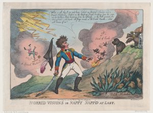 Schreckliche Visionen von Nappy, endlich geschnappt von Thomas Rowlandson