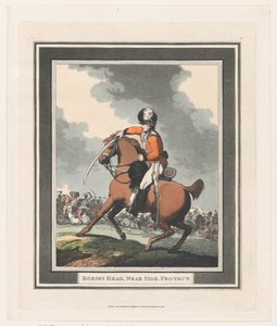 Pferdekopf, nahe Seite, Schutz von Thomas Rowlandson