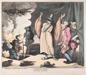 Humbugging oder den Teufel heraufbeschwören, 12. März 1800 von Thomas Rowlandson