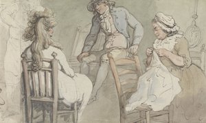 Innenraum eines Ankleidezimmers mit Jack Bannister