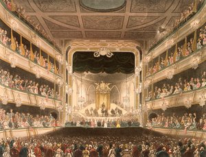 Innenraum des Covent Garden Theaters, London, 1808 von Thomas Rowlandson