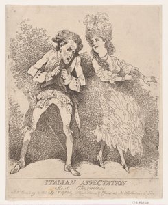 Italienische Affektiertheit, echte Charaktere, 1. September 1780