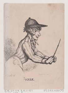 Jockey, April 1808 von Thomas Rowlandson