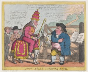 John Bulls Mautstelle von Thomas Rowlandson