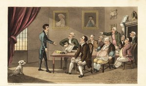 Johnny und seine Gläubiger von Thomas Rowlandson