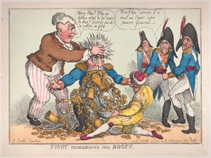 Junot, der seine Beute ausspuckt, 17. Oktober 1808 von Thomas Rowlandson