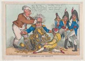 Junot spuckt seine Beute aus, 17. Oktober 1808 von Thomas Rowlandson