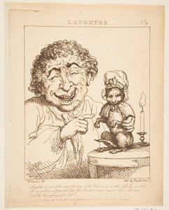 Lachen Le Brun Travestiert, oder Karikaturen der Leidenschaften, 21. Januar 1800 von Thomas Rowlandson