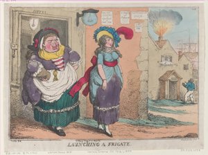 Ein Schiff vom Stapel lassen, [1. Februar 1809], Nachdruck von Thomas Rowlandson