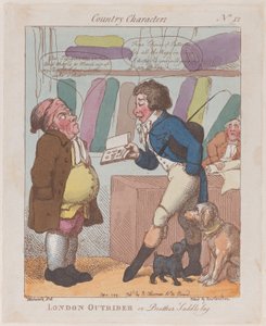 London Outrider, oder Bruder Saddlebag, 10. September 1799 von Thomas Rowlandson