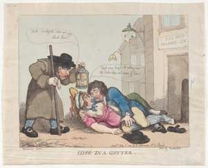 Liebe im Rinnstein, 8. Juli 1800 von Thomas Rowlandson