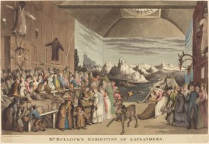 Mr. Bullocks Ausstellung der Lappländer von Thomas Rowlandson