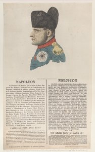 Napoleon, März 1814 von Thomas Rowlandson
