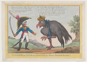 Napoleon der Kleine in Wut mit seinem großen französischen Adler!!