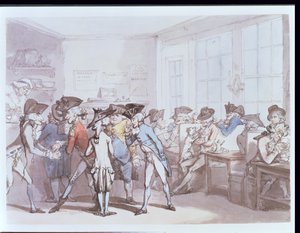 Nr. 1732 Ein französisches Kaffeehaus von Thomas Rowlandson