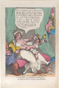 Die Brut eines Tyrannen pflegen, 14. April 1811 von Thomas Rowlandson