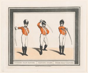 Outside Half Hanger, Hanging Guard, Inside Half Hanger, 1. September 1798 von Thomas Rowlandson