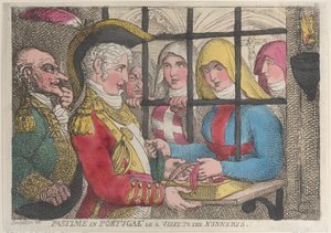 Zeitvertreib in Portugal oder ein Besuch in den Klöstern, 1. April 1811 von Thomas Rowlandson