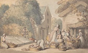 Maulbeeren pflücken von Thomas Rowlandson
