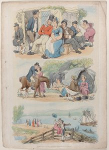 Tafel 4: Rekrutierung, aus World in Miniature, 1816 von Thomas Rowlandson