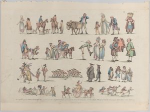 Tafel 6, Umrisse von Figuren, Landschaften und Vieh... für Lernende, 20. Juni 1790