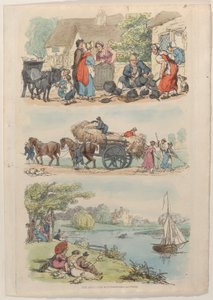 Platte 9, aus Welt im Kleinformat, 1816 von Thomas Rowlandson