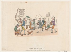 Pont Neuf, Paris, 1. Mai 1803 von Thomas Rowlandson