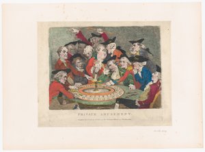Private Unterhaltung, 1. Januar 1786 von Thomas Rowlandson