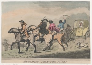 Rückkehr von den Rennen, 1. Dezember 1791 von Thomas Rowlandson