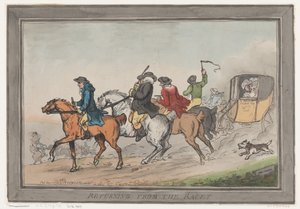 Rückkehr von den Rennen, 1. Dezember 1791 von Thomas Rowlandson