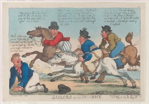 Matrosen zu Pferd von Thomas Rowlandson
