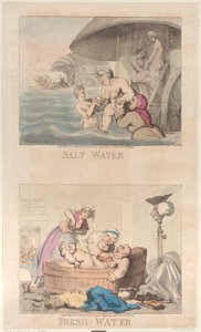 Salzwasser und Süßwasser von Thomas Rowlandson