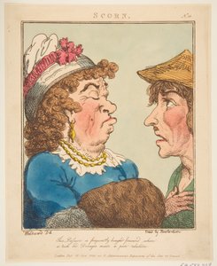 Verachtung Le Brun Travestiert, oder Karikaturen der Leidenschaften, 21. Januar 1800 von Thomas Rowlandson