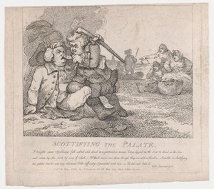 Scottifying the Palate Picturesque Beauties of Boswell, Teil der Erste, 30. Mai 1786 von Thomas Rowlandson